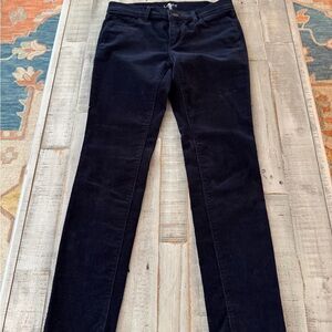 LOFT Dark Navy Corduroy Modern Skinny Pants